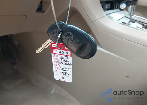 2009 Toyota Highlander z USA, uszkodzony, nr VIN JTEDA41A092002535